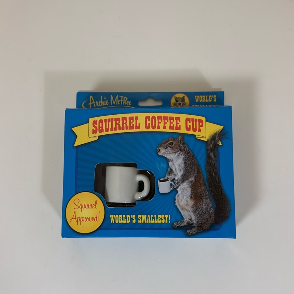 NIP Archie McPhee Squirrel Coffee Cup